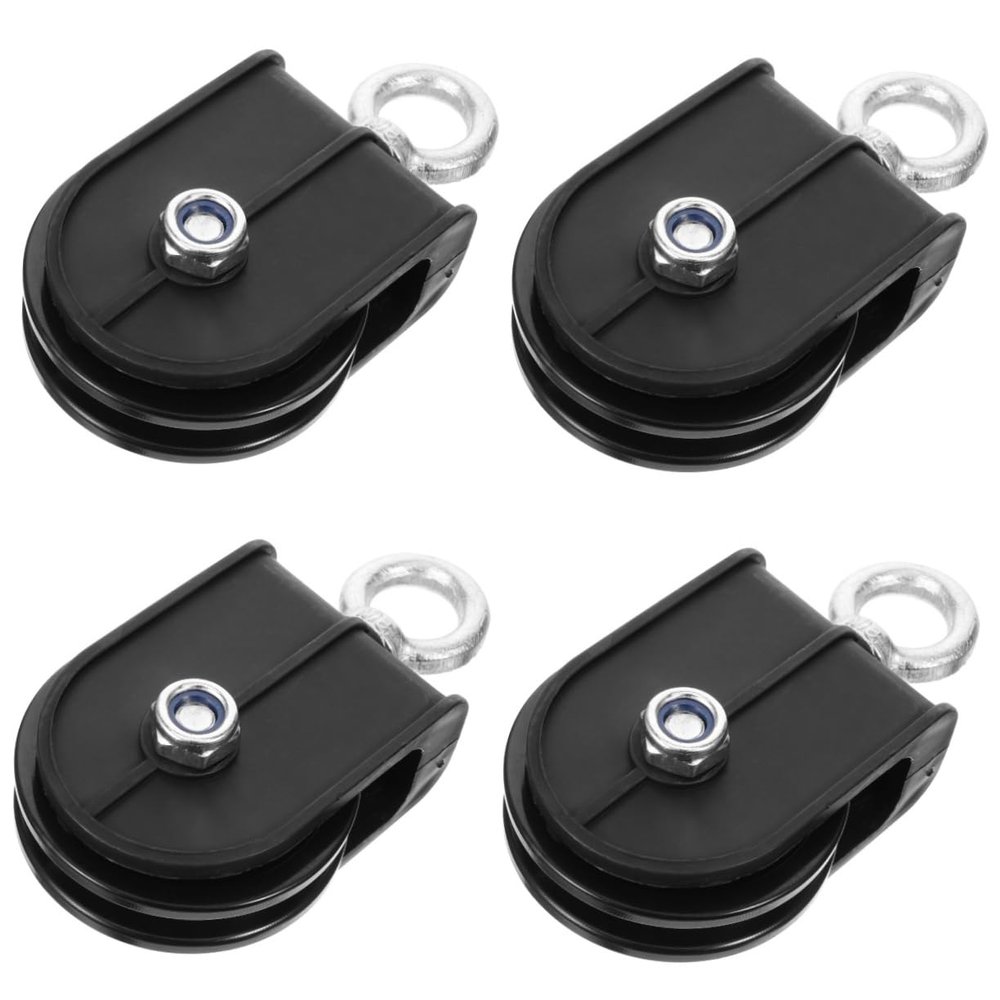 Toddmomy 4-Piece Multifunctional Training Pulley Set, Quiet Cable Pulleys for Cable Machines