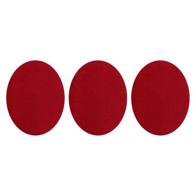 QUARKZMAN Iron-On Patches, 3 Pieces, 140x110mm - Red