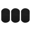 QUARKZMAN Iron-On Patches, 3 Pieces, 180x110mm - Black view 1