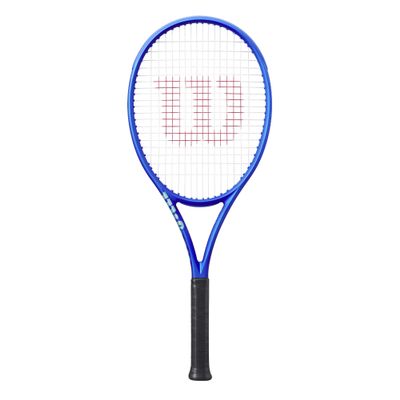 Wilson Ultra 100 V5 Performance Tennis Racket for Adults, 6.4 cm Grip, Strung with Sensation 16 Natural at Medium Tension