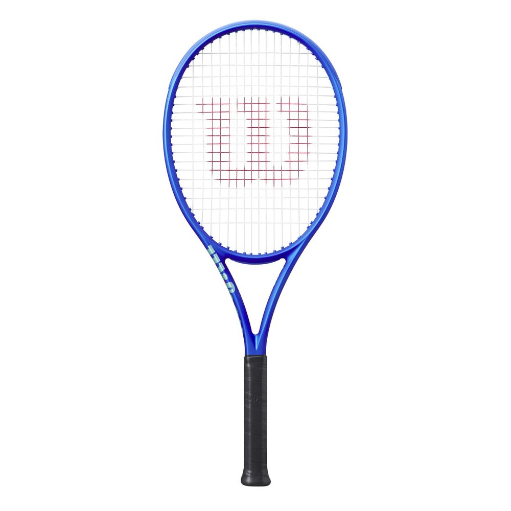 Wilson Ultra 100 V5 Performance Tennis Racket for Adults, 6.4 cm Grip, Strung with Sensation 16 Natural at Medium Tension