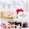 MAGICLULU 70-Piece Wood and Paper Cupcake Pickers with Star Glitter Cake Toppers view 2