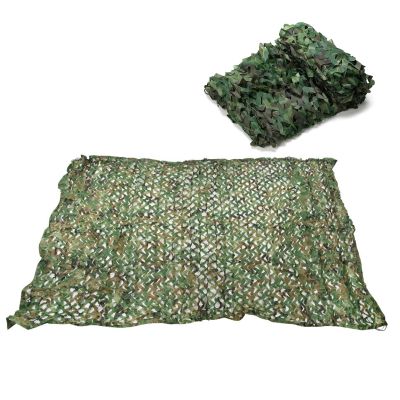 Camouflage Net for Terrace Shade, 7 x 15 m, Military Camo Net for Garden, Camping, Hunting and Decoration