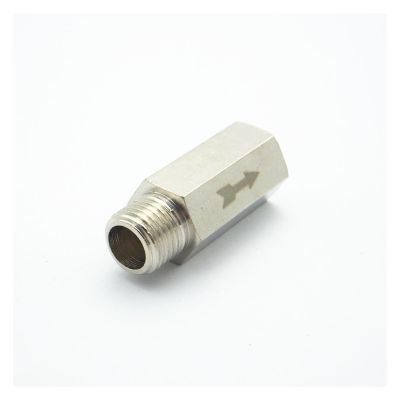 LTRAJUYNH 1/4" Male x 1/4" Female Thread Brass Check Valve, One-Way Non-Return Valve for Water, Oil, and Gas