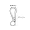 MILISTEN 10-Piece Mini Keychain Set with Sturdy Buckles and Carabiner Hooks view 2