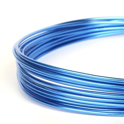 Colored Aluminum Wire, 5mm Diameter (Blue)