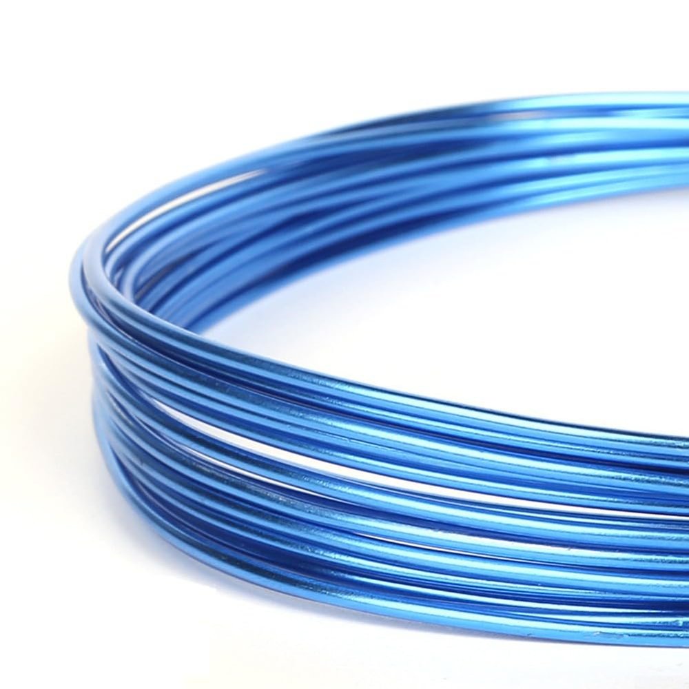 Colored Aluminum Wire, 5mm Diameter (Blue)