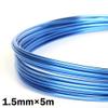 Colored Aluminum Wire, 5mm Diameter (Blue) view 2
