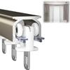 ININOSNP Aluminum Alloy Ceiling Track with Quiet Rollers, Champagne, 2 m/6.5 ft view 1