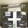 ININOSNP Aluminum Alloy Ceiling Track with Quiet Rollers, Champagne, 2 m/6.5 ft view 3