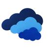 Felt Coaster Cloud, Color and Size Selection view 1