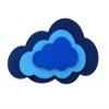 Felt Coaster Cloud, Color and Size Selection view 2