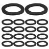 Abaodam Black Rubber Rings, 50-Piece Set for Barbell and Dumbbell Bars view 1