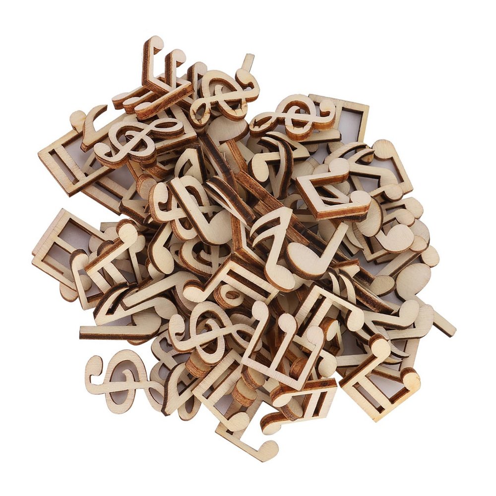 Decorative Wooden Music Note Clips