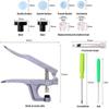 SGFBDZLK T5 Plastic Snap Buttons with Pliers, 360 Sets, Black (A360Sets) view 2