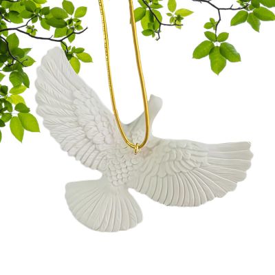 White Bird Decor, Flying Doves Ornament