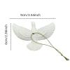 White Bird Decor, Flying Doves Ornament view 2
