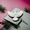 White Bird Decor, Flying Doves Ornament view 3
