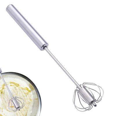Stainless Steel Egg Beater - Manual Egg Whisk