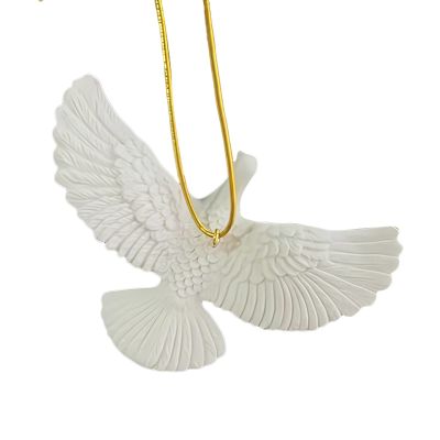 Pigeon Ornament - Lifelike White Flying Pendant