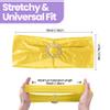 100 Lemon Yellow Stretch Spandex Chair Sashes with Slider Buckles view 2