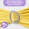 100 Lemon Yellow Stretch Spandex Chair Sashes with Slider Buckles view 4