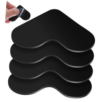 Gatuida 4-Piece Heart-Shaped Anti-Slip Carpet Pads