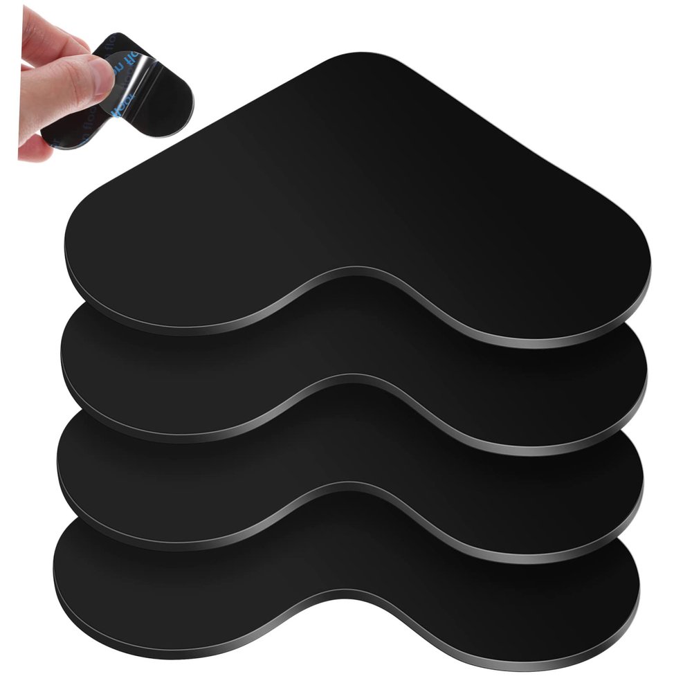 SOIMISS 4-Piece Heart-Shaped Non-Slip Rug Stickers