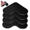 SOIMISS 4-Piece Heart-Shaped Non-Slip Rug Stickers view 1