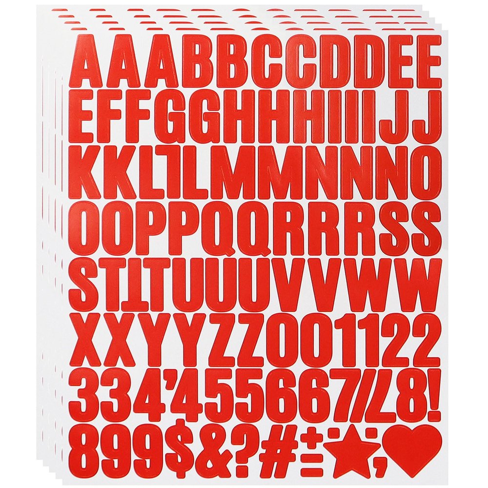 490-Piece Letter Sticker Set