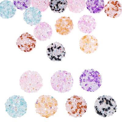 Boutigem 14 Pcs Acrylic Rhinestone Beads