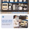 Freestanding 6-Tier Metal Microwave and Kitchen Storage Rack view 3