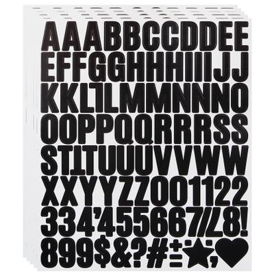 490-Piece Letter Sticker Set