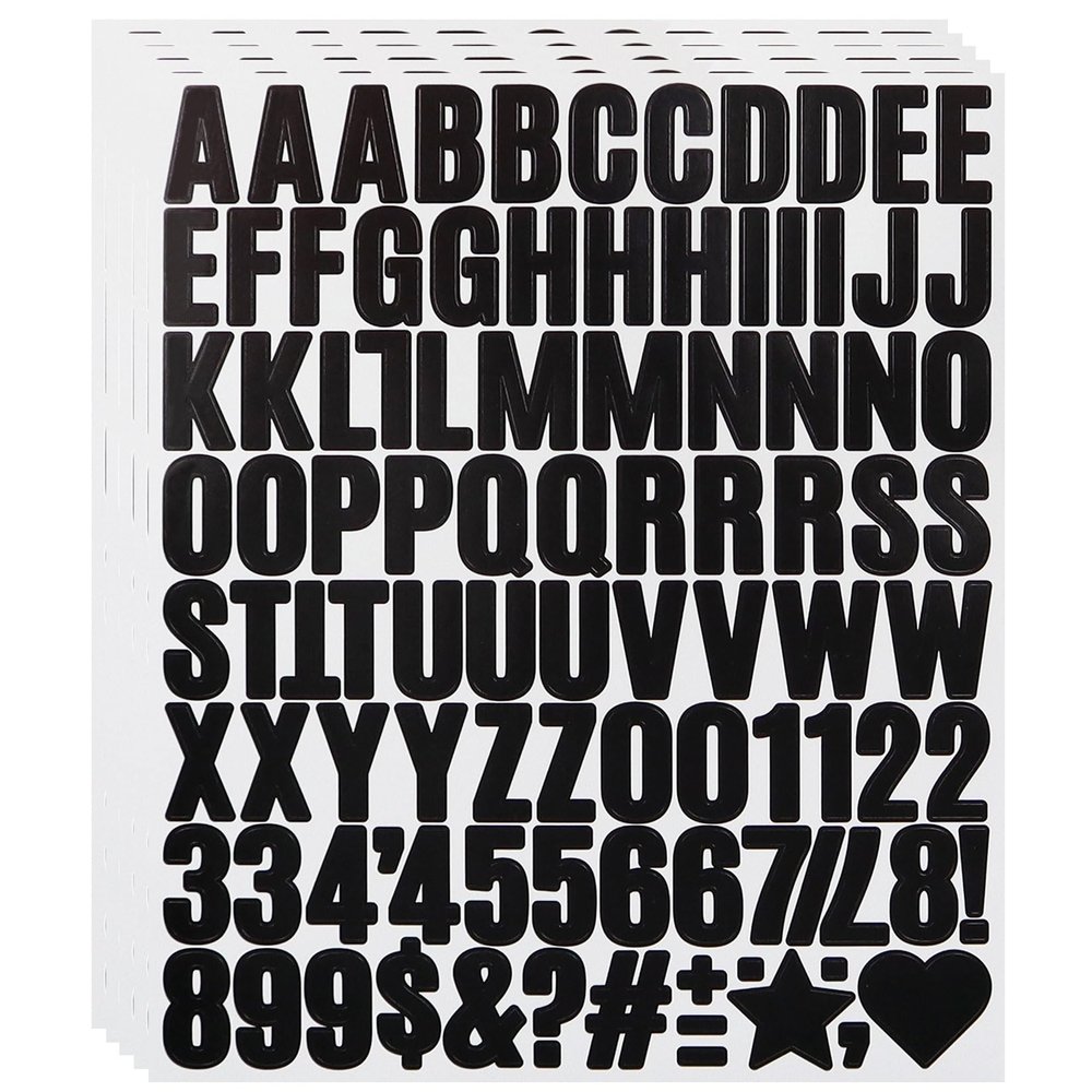 490-Piece Letter Sticker Set