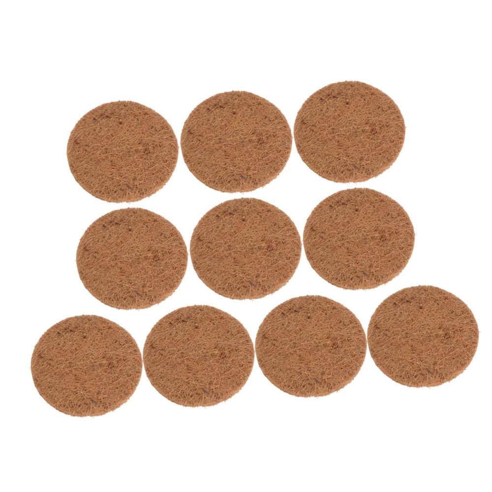 HEMOTON Coconut Fiber Pigeon Nest Mats, 10-Pack, Brown, Dry and Breathable