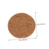 HEMOTON Coconut Fiber Pigeon Nest Mats, 10-Pack, Brown, Dry and Breathable view 2