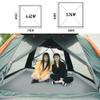 Family Dome Pop-Up Tent, Waterproof Sun Shelter, Oxford Fabric with Vestibule and Mosquito Protection, Black, 240 x 240 x 150 cm view 3