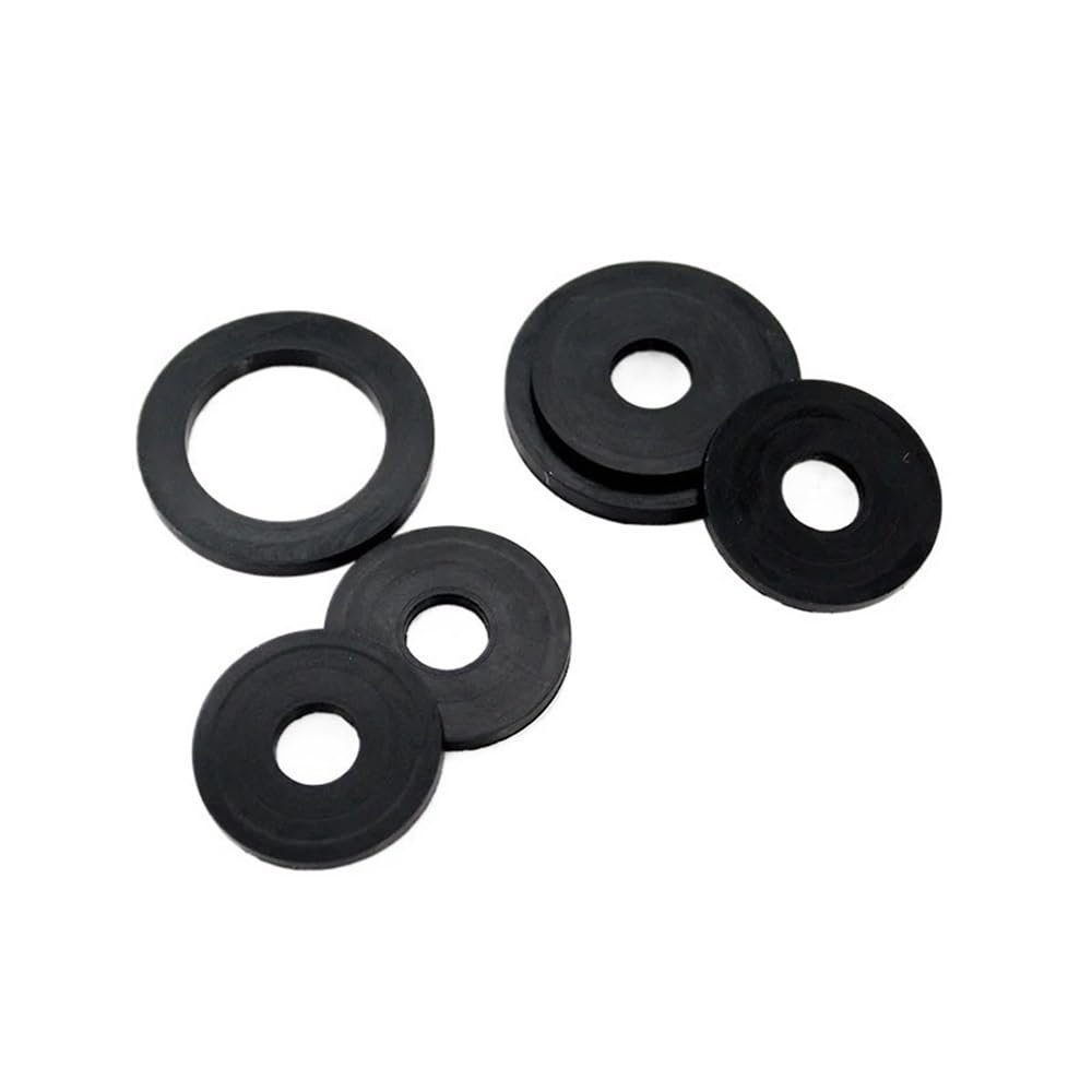 WUSHADEHANS Silicone O-Ring Flat Washers, 6-Pack, M10 x 22 x 3 mm