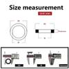 WUSHADEHANS Silicone O-Ring Flat Washers, 6-Pack, M10 x 22 x 3 mm view 2