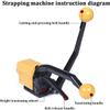 3-in-1 Steel Strapping Tool, Manual Buckle-Free Tensioner and Cutter for 13–19 mm Steel Strap view 2
