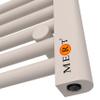 Bathroom Radiator 300 x 1200 mm White, Towel Radiator with Side Connection view 4