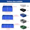 Above-Ground Aquarium Pool Pond with Drain Valve, 3 x 3 x 0.9 m, Black view 2