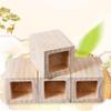 PXAMORTEL Wooden Furniture Risers, Set of 4, Square, 5–20 cm Height Increase view 3