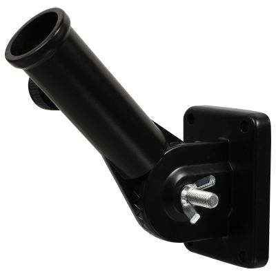 Adjustable Black Aluminum Wall-Mount Flagpole Holder