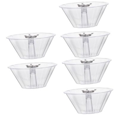 NUOBESTY 3 Sets Range Hood Oil Catcher Cups, Plastic Oil Collection Containers, 2 Pieces per Set