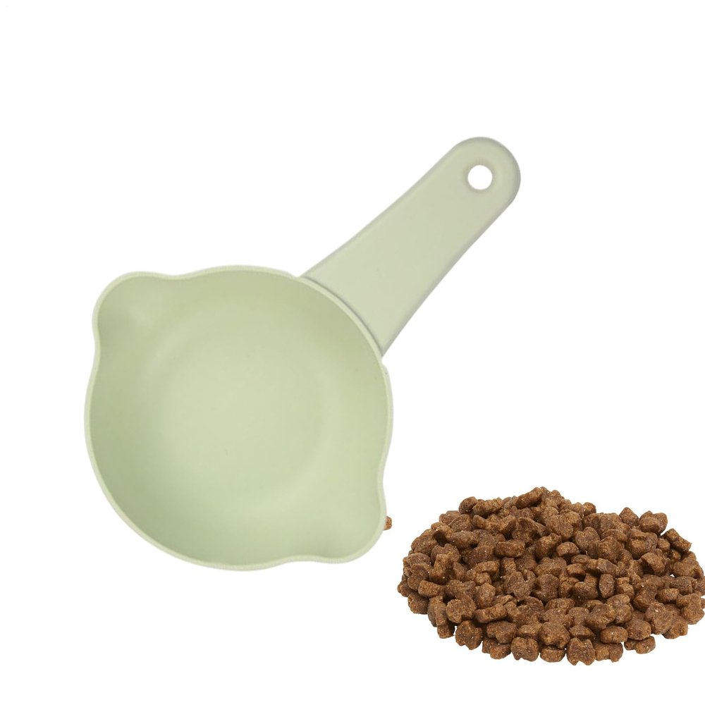 Cat & Dog Food Scoop - Adjustable Anti-Spill Measuring Spoon