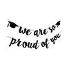 DECHOUS Black Graduation Party Banner, Hanging Garland Decoration view 2