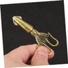 GRIRIW Vintage Brass Octopus Sculpture view 2