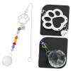 Kisangel 5-Piece Crystal Paw-Print Window Sun Catchers view 3