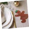 ABOOFAN 4-Piece Christmas Cutlery Holders with Gingerbread Design view 3